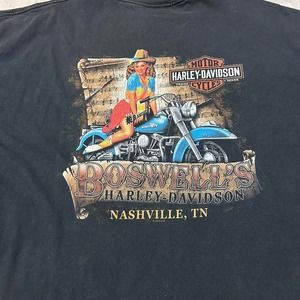 harley davidson 2009 pinup cowgirl